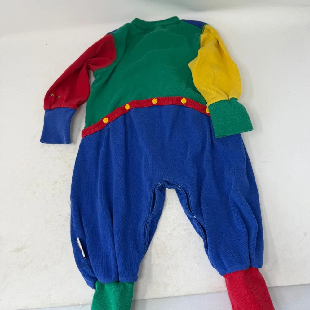Gymboree Vintage Rainbow Tag Colorblock Romper One Piece Infant Baby 6-12 Months